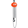 CM Cyclone Hand Chain Hoist, 2 Ton, 15 Ft. Lift