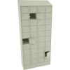 Tennsco 40 Door Cell Phone Locker CP10-091572-D-CPY - 4 Wide w/Hasp - 36"W x 15"D x 82-3/4"H Putty