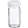 Wheaton&#174; 1 oz Bottles, Wide Mouth, Straight Side Round, Clear, Poly Vinyl Liner, Case of 48