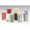 Cal-Mil 1017-13 Utensil / Condiment Cylinders 4-1/2" Dia. X 5-1/2" H Black - Pkg Qty 3