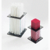 Cal-Mil 1228 Faux Glass Stir Sick / Straw Holder 3-1/2"W x 3-1/2"D x 3-1/2"H - Pkg Qty 6
