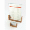 Cal-Mil 1510-32-60 U-Frame Tabletop Cardholder 3-1/2"W x 1"D x 2"H Bamboo - Pkg Qty 6