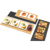 Cal-Mil 1530-616-13 Rectangle Flat Bread Board 16"L x 6"W x 1/4"H Black - Pkg Qty 3