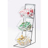 Cal-Mil 1709 3 Tier Iron Condiment Display with Clear Bins 12&quot;W x 18&quot;D x 22&quot;H