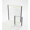 Cal-Mil 534-13 Classic Black Trim Cardholder 8-1/2"W x 1"D x 11"H - Pkg Qty 6