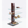 Cal-Mil 791-52 Dark Wood Pillar Riser 9"W x 9"D x 32-1/2"H