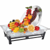Cal-Mil IP102-39 Small Metal Ice Carving Pedestal 19"W x 27"D x 8"H Platinum