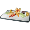 Cal-Mil RR243 Rectangle Mirror Tray with Black Trim 24"W x 18"D x 1"H