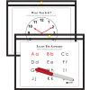 C-Line Products Horizontal Reusable Dry Erase Pocket, Black, 12" x 9", 30 Erase Pockets/Set
