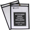 C-Line Products Shop Ticket Holders, Stitched, Both Sides Clear, 6 x 9, 25/BX - Pkg Qty 2