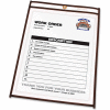 C-Line Products Shop Ticket Holders, Stitched, Both Sides Clear, 8 1/2 x 11, 25/BX