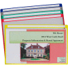 C-Line Products Write-on Project Folders, Clear, 14 x 8 1/2, 25/BX