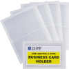 C-Line Products Self-Adhesive Business Card Holder, Side Load, 2 x 3 1/2, 10/PK - Pkg Qty 5