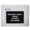C-Line Products Shop Ticket Holders, Welded Vinyl, Both Sides Clear, Open Long Side, 12 X 9, 50/BX