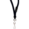 C-Line Products Breakaway Lanyards, Swivel Hook, Black, 12/BX