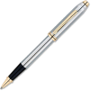 Cross® Townsend Medalist Rollerball Pen, Chrome/Gold Barrel