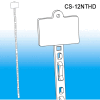 Clip Strip®, 12 Station, No Tape, W/Header, 34-1/4"L, White - Pkg Qty 500