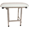 CSI Bathware 22" x 16" Rectangular Folding Padded Shower/Bath Seat, White - SEA-SD2216-NH-PA