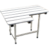 CSI Bathware 34" x 21" L-Shape Slatted Folding Shower Bath Seat, Right Handed - SEA-SD3421-RH-PH