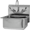 Sani-Lav® 525FL-0.5 Wall Mount Sink With Faucet, Low-Flow 0.5 GPM