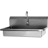 SANI-LAV 5A1B-0.5 ADA Compliant Wall Mount Sink With Battery Sensor Faucet, Low-Flow 0.5 GPM