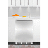 Summit CT66JBISSHHADA ADA Comp Built In Refrigerator-Freezer 5.1 Cu. Ft. White/Stainless Steel