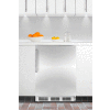 Summit CT66JBISSTBADA ADA Comp Built In Refrigerator-Freezer 5.1 Cu. Ft. White/Stainless Steel