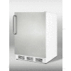 Summit CT66JSSTBADA ADA Comp Freestanding Refrigerator-Freezer 5.1 Cu. Ft. White/Stainless Steel