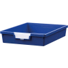 Certwood Standard Width Single Depth Storage Tote Tray CE1950PB - 16-3/4"L x 12-5/16"W x 3"H Blue - Pkg Qty 10