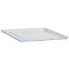 Certwood Standard Width Storage Tote Lid CE1960CL - 16-3/4"L x 12-5/16"W x 3/8"H Clear - Pkg Qty 5