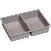 Certwood Stortray Insert CE4000 - 2 Division 7-7/8"L x 11-1/4"W x 2-3/8"H Light Gray - Pkg Qty 10