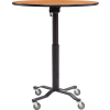 Café Time II Table - 36"W x 30"-42"H - Round - Laminate Top with MDF Core - Montana Walnut
