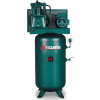 FS-Curtis FCA07E57V8S-A2L1XX, 7.5 HP, Two-Stage Comp., 80 Gal, Vert., 175 PSI, 23.2CFM, 1-Phase 230V