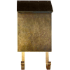 Provincial Series Vertical Wall Mount Mailbox in Hammered Antique Brass