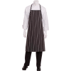 Chef Works® English Chef Aprons, Black W/Chalk Stripe - A100BCS0