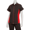 Chef Works® Women's Universal Contrast Shirt, Black/Red Mesh, S - CSWCBRMS