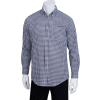 Chef Works® Men's Gingham Dress Shirt, Blue/White Check, XL - D500BWKXL