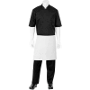 Chef Works® F28WHT0, Half Bistro Apron, White, 19"x27-1/2"