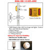Collision Awarness Dual Use (Indoor/Outdoor) Large Yellow Exterior Box, 2 Lights, 1 Sensor, 15' Cord