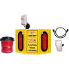 Collision Awarness Dual Use (Indoor/Outdoor) Large Yellow Interior Box, 2 Lights, 2 Sensor, 15' Cord