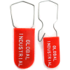 Global Industrial Wire Hasp One Piece Padlock Seal, Red, 1000/Pack