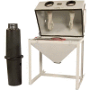Cyclone 3824 Full Top & Side Open Blast System w/ Dust Collector