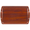 Cambro 1525RST376 - Room Service Tray, Rectangular, 14" x 21", Low Profile, Dishwasher Safe, Walnut - Pkg Qty 12