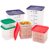 Cambro 18SFSPP190 - Square Food Container Handles, 18 Qt., 11-1/4x12-1/4x12-5/8, Translucent - Pkg Qty 6