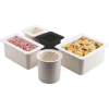 Cambro 66CF110 - ColdFest Food Pan, 1/6 Size, 6" Deep, Stackable, Black