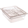Cambro 40CWCHN135 - Camwear Food Pan Cover, 1/4 Size, Notched, With Handle, Polycarbonate, Clear - Pkg Qty 6