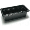Cambro 34CW110 - Camwear Food Pan, Plastic, 1/3 Size, 4" Deep, Polycarbonate, Black, NSF - Pkg Qty 6