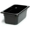 Cambro 44CW110 - Camwear Food Pan, Plastic, 1/4 Size, 4" Deep, Polycarbonate, Black, NSF - Pkg Qty 6