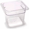 Cambro 66CW110 - Camwear Food Pan, Plastic, 1/6 Size, 6" Deep, Polycarbonate, Black, NSF - Pkg Qty 6