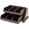 Cambro 6RS6110 - Organizer Rack, with 6 Bins, 20-1/8 x 17-1/4 x 9-1/4, Black
